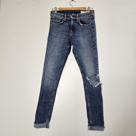 RAG & Bone Women's Cate Mid-Rise Skinny Jeans sz 27 - Picture 2 of 16